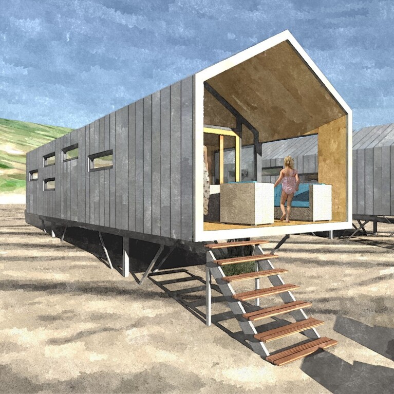 BIOBASED BEACHHOUSE: GREENCABINE